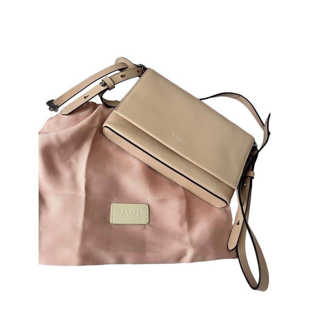 Radley London rose pink leather crossbody handbag with dust bag NWOT